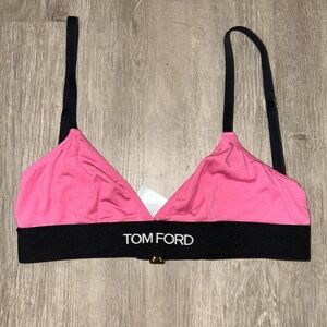 Tom Ford Pink and Black Crop Top